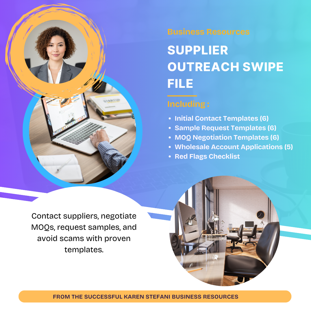 Supplier Outreach Swipe File - Manufacturer Contact Templates